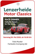 Gutschein Race-Dinner Samstagabend
